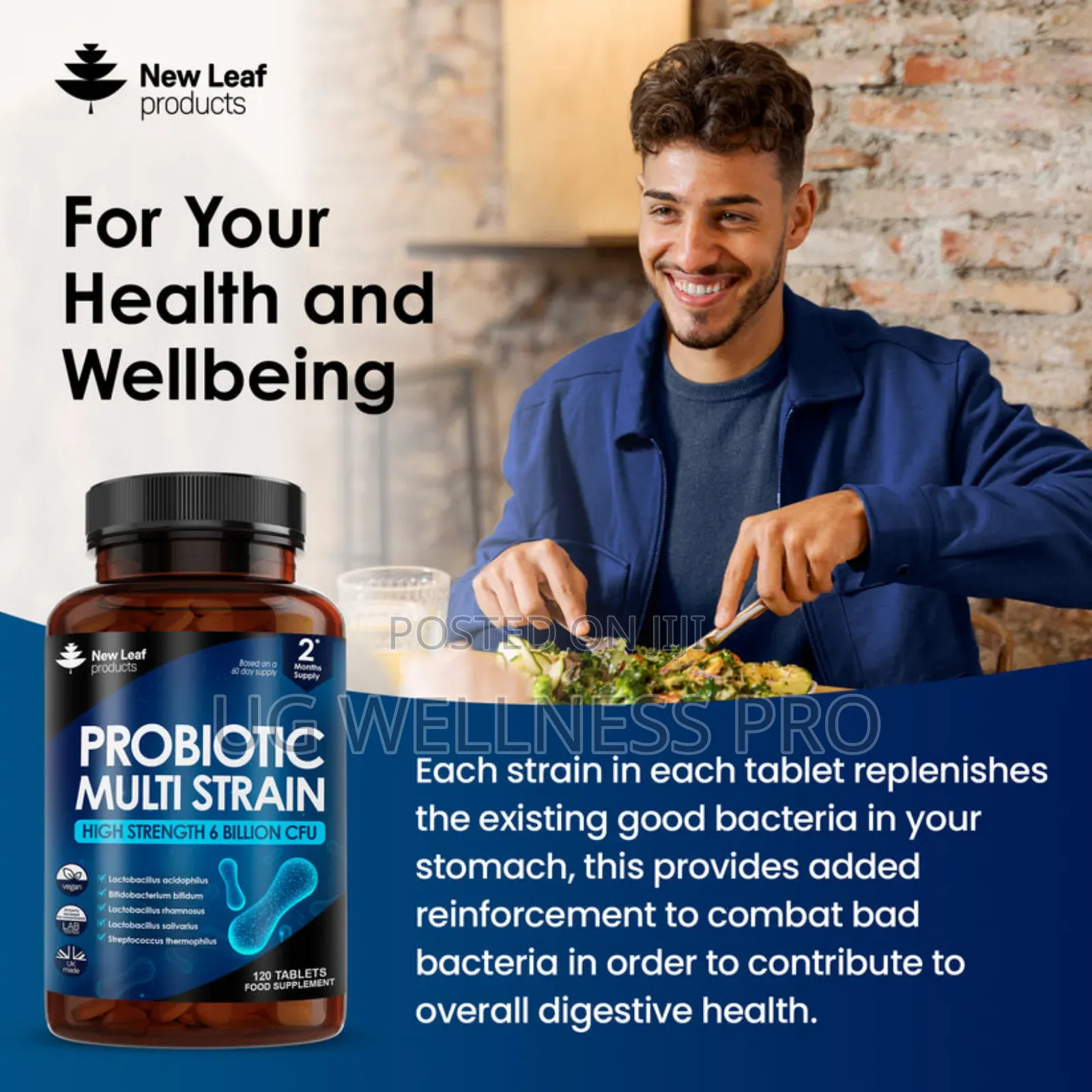 Probiotic Multi Strain High Strength Supplement Tablets