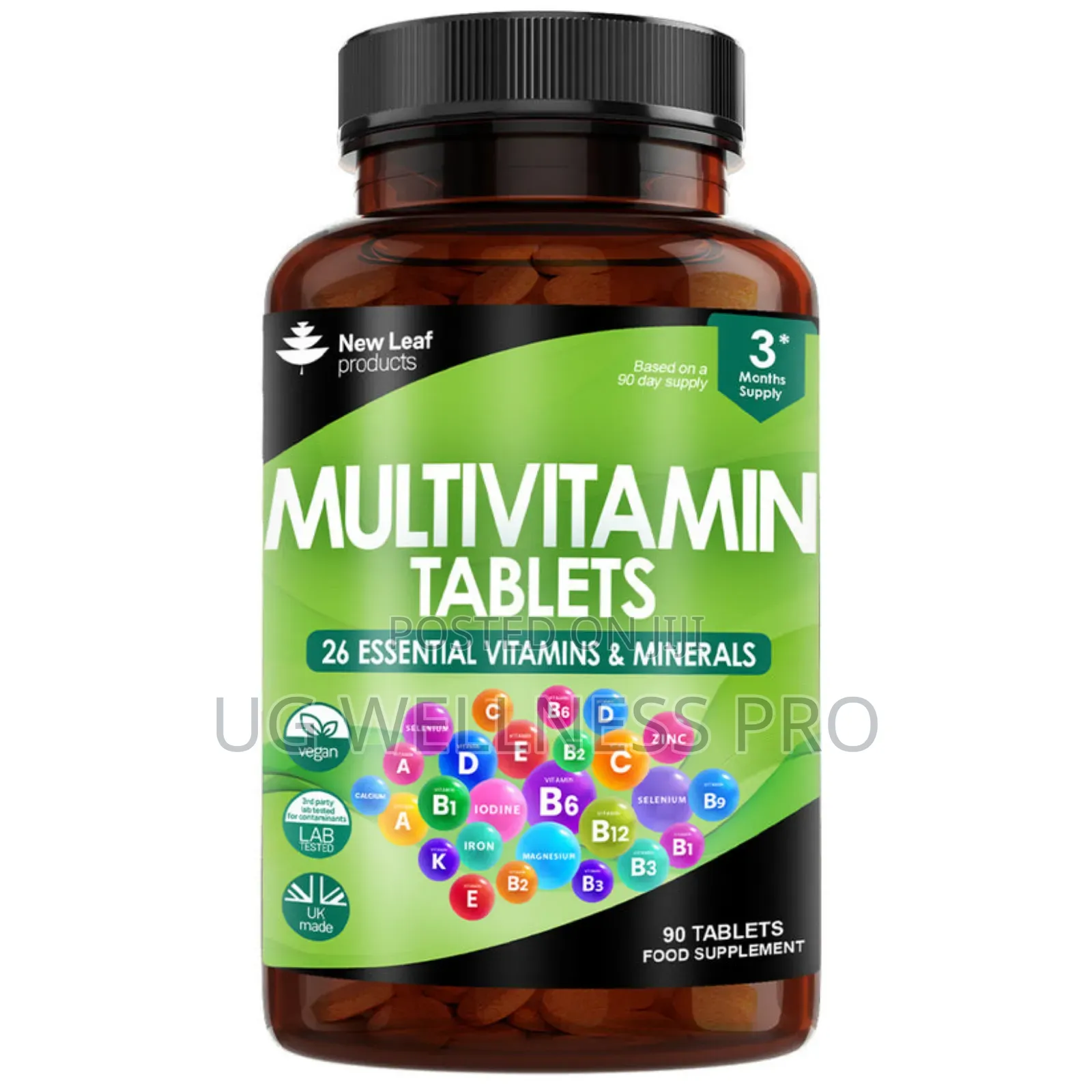 Multivitamins Minerals High Strength Supplement Tablets