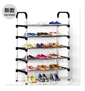 5 Layer Metallic Shoe Rack