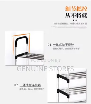5 Layer Metallic Shoe Rack