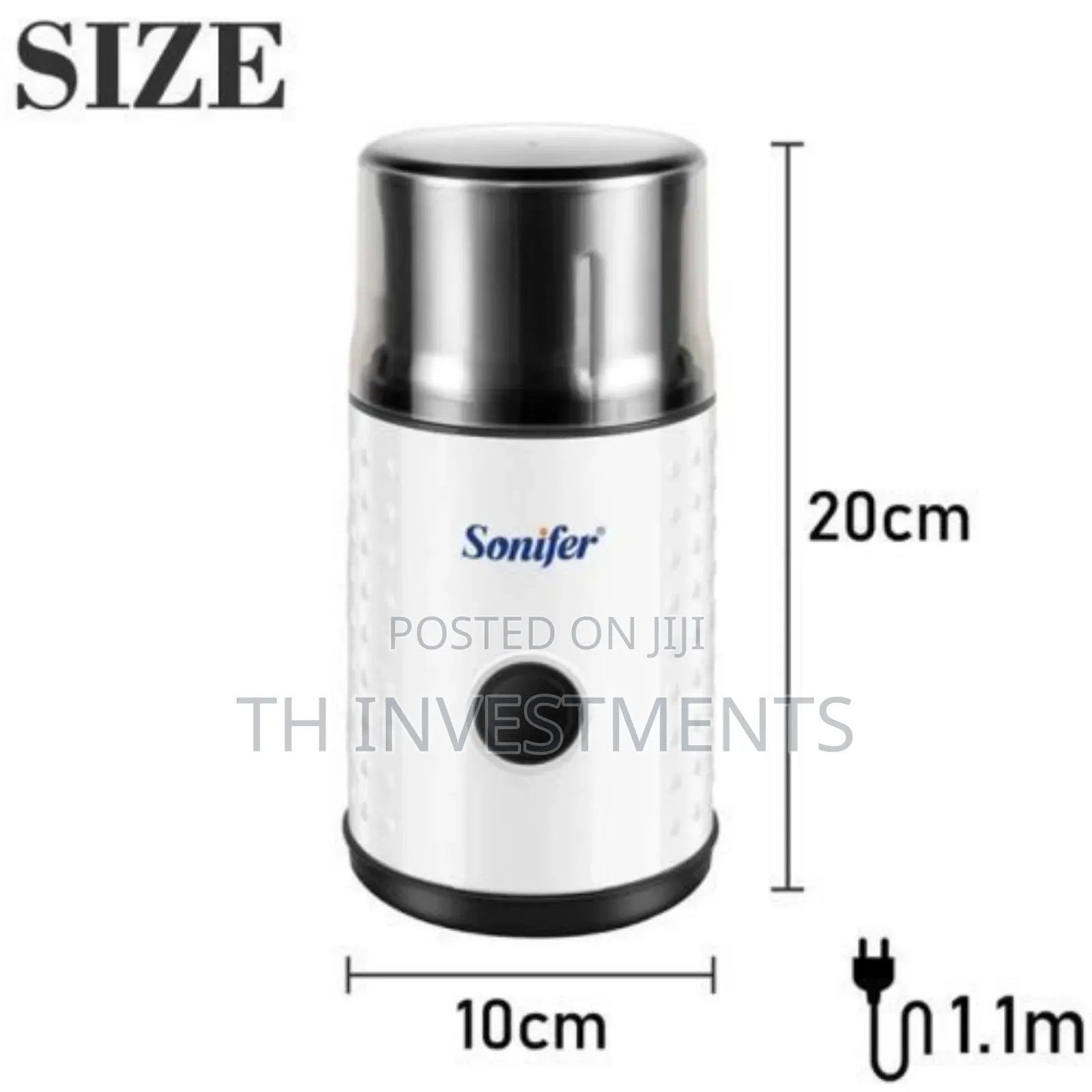 Sonifer Spice, Nuts, Coffee Grinder- White 