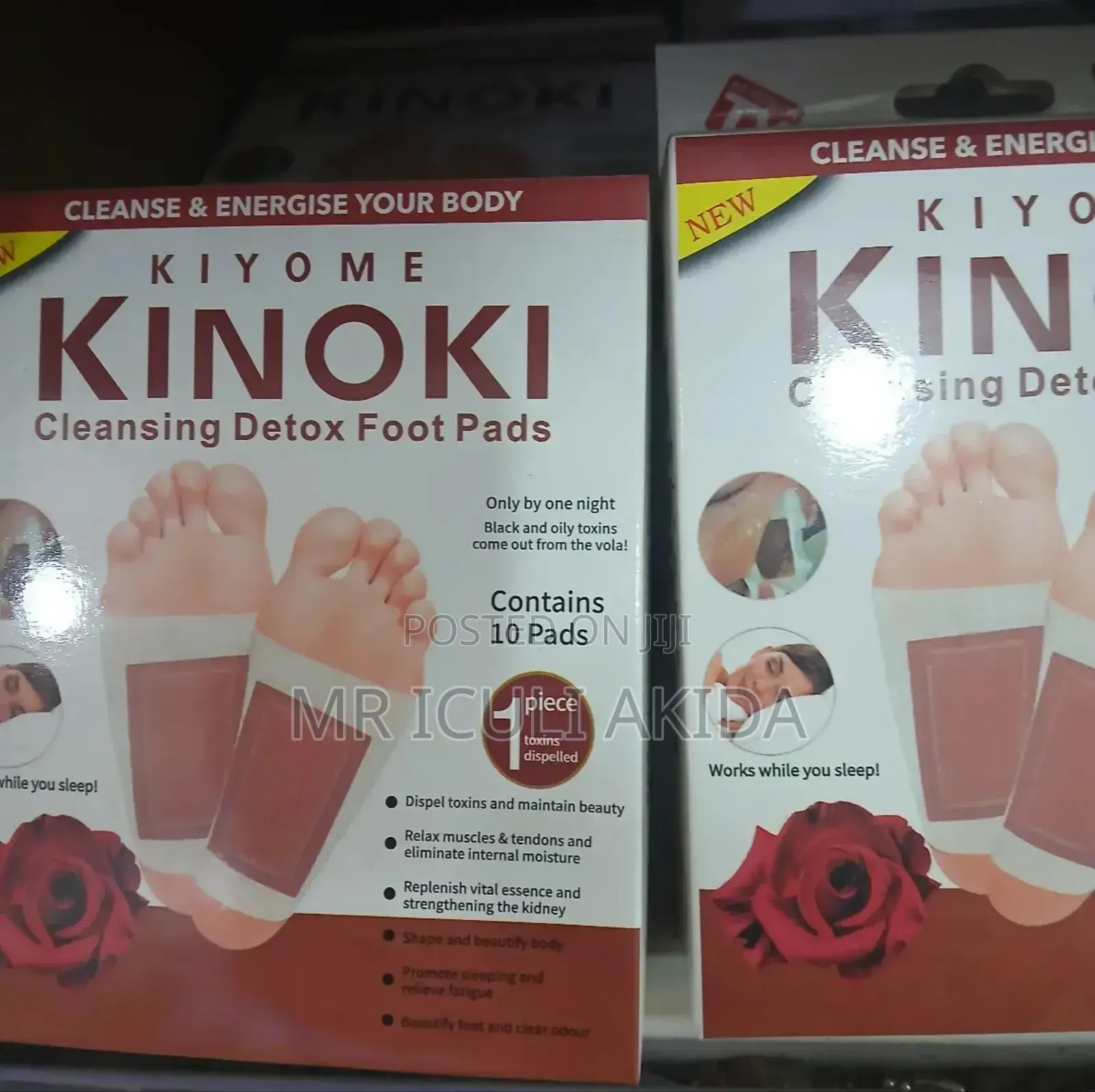 Kinoki Toxin Cleansing Detox Foot Pads-10pcs Pack