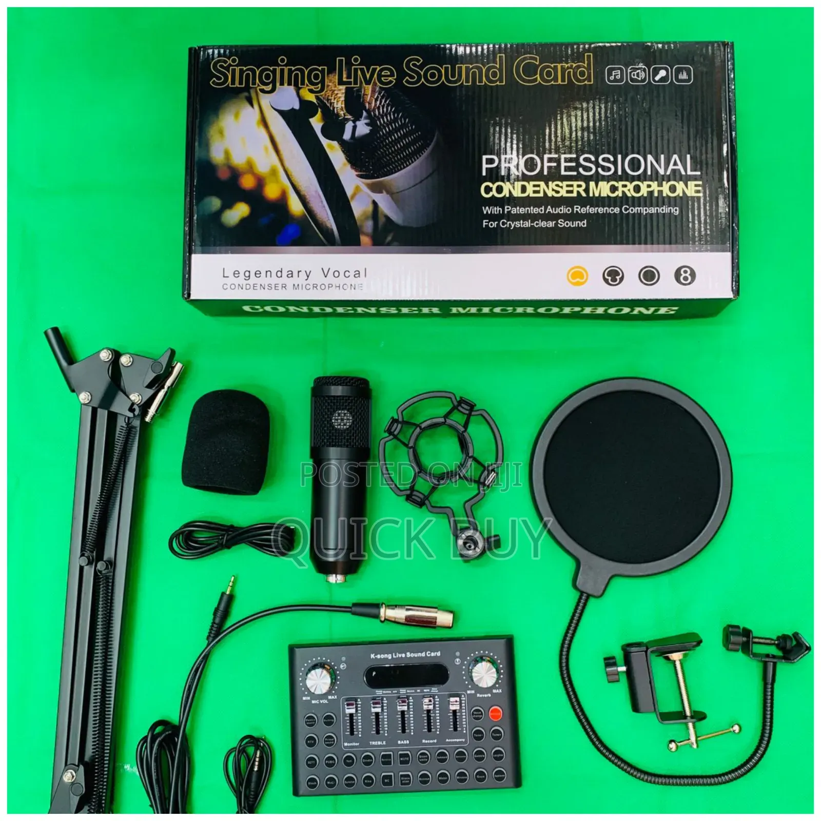 New Condenser Microphone Sound Card