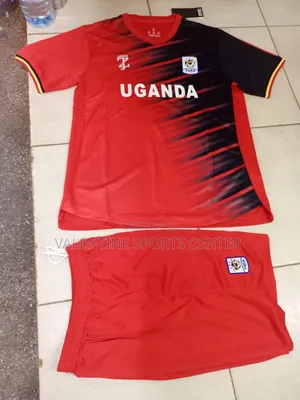 Uganda Crane Jersey Red With Shorts Original Material