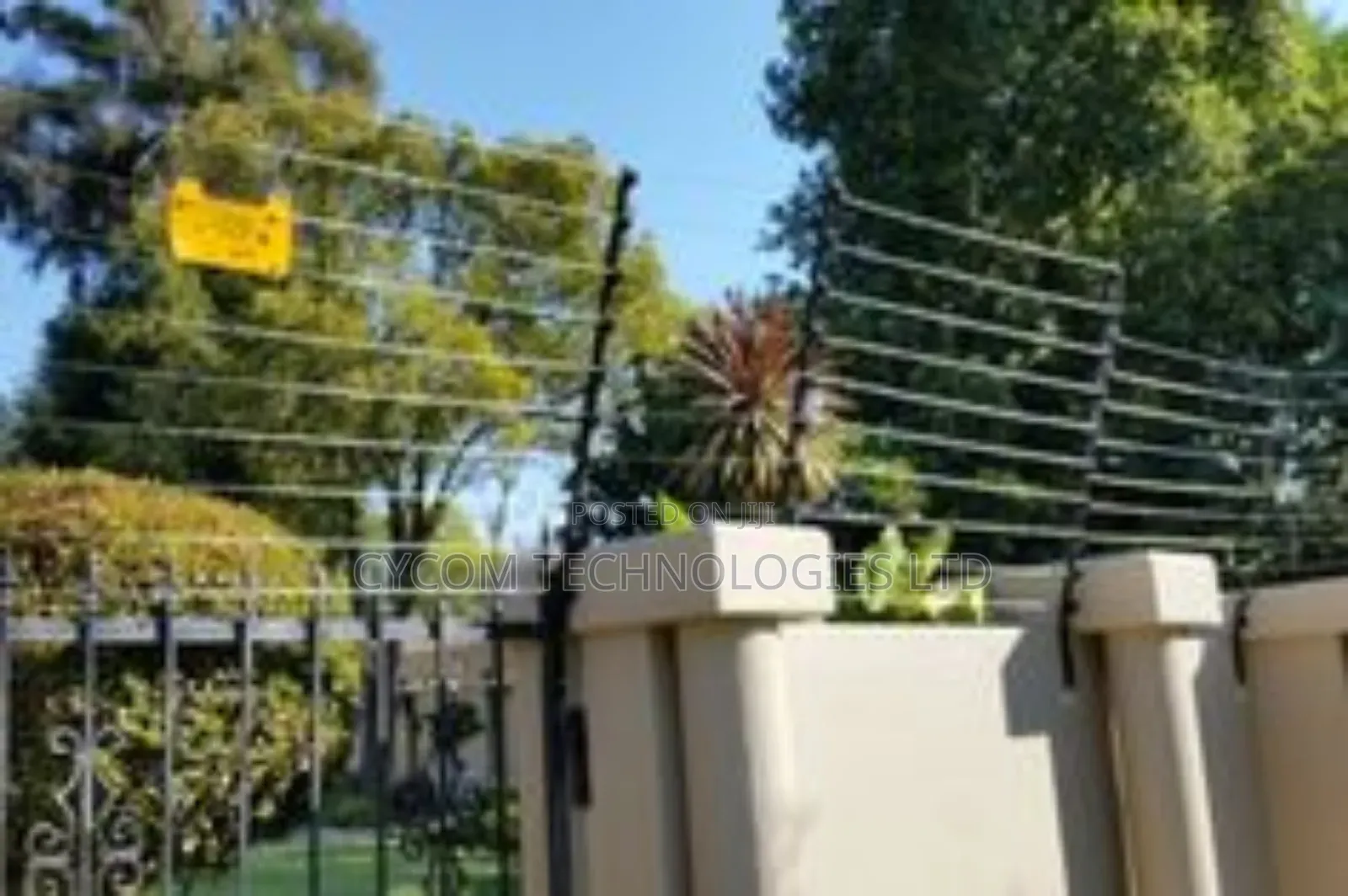 Elect Fence on 100*100 MTRS Perimeter Wall