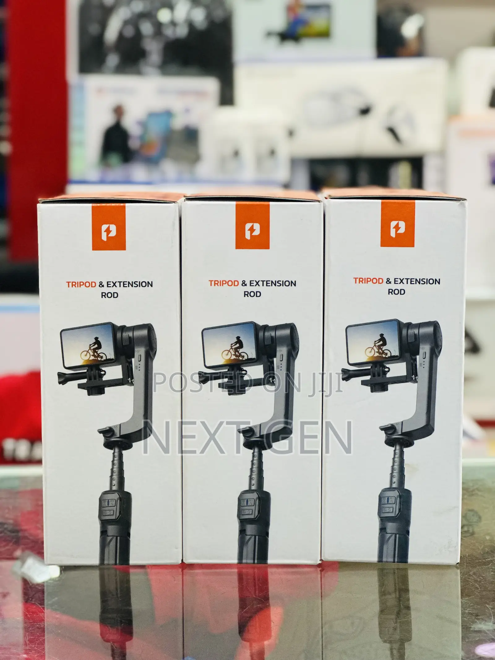 Porodo 2-Axis Gimbal Stablizer - Black