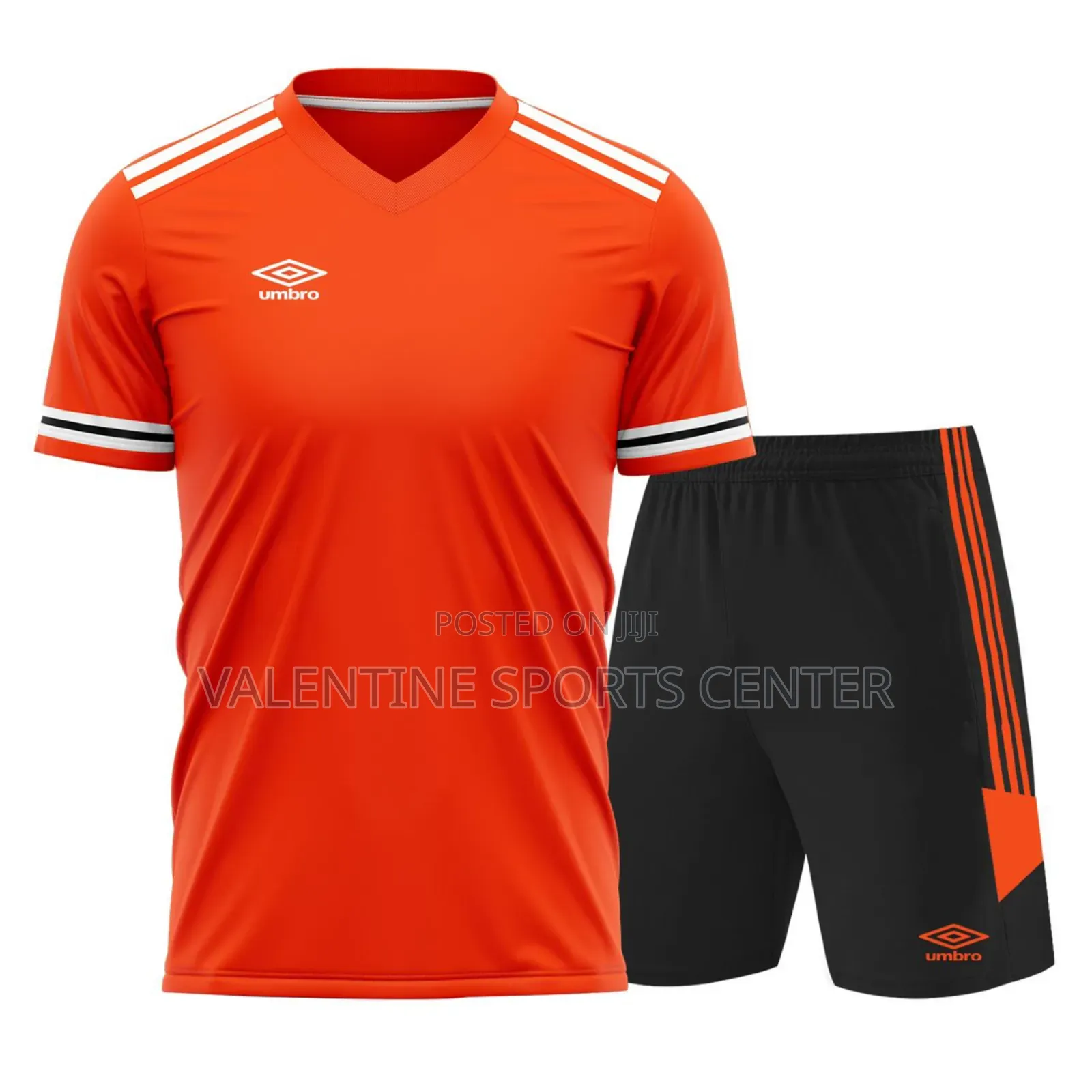 Orange Colour and White Colour Jersey Umbro
