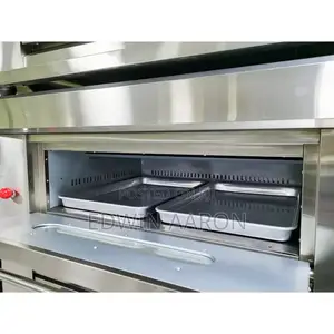 Commercial Gas Baking Oven Double Deck 4 Trays
