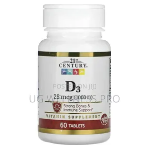 21st Century, D3 1000 Iu 25 MCG 60 Tablets