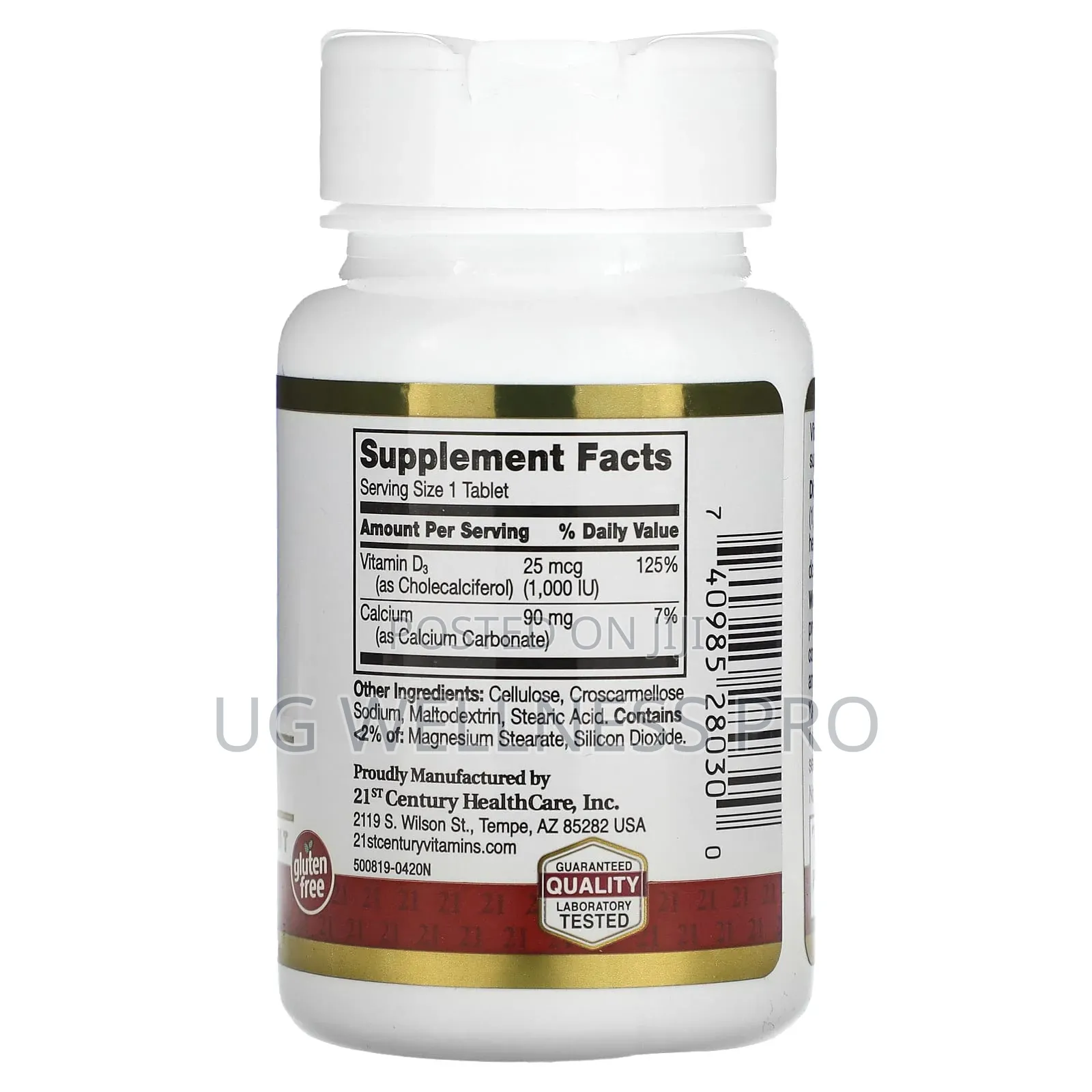 21st Century, D3 1000 Iu 25 MCG 60 Tablets