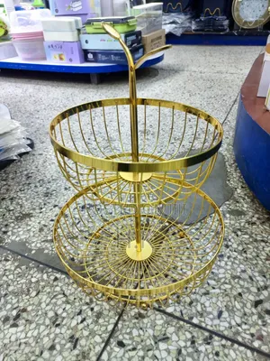 2-Tier Metal Fruit Basket.