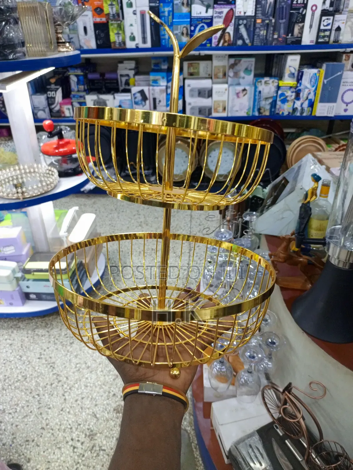 2-Tier Metal Fruit Basket.