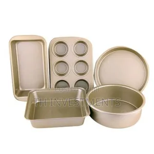 5-Piece Baking Set, Pizza Tray, Cake Mould, Toast 