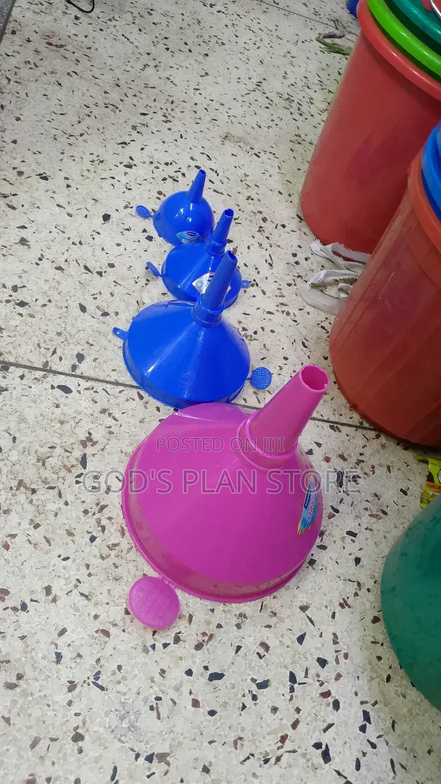 Plastic Funnel 4 Sizes Starting From Number 1-4