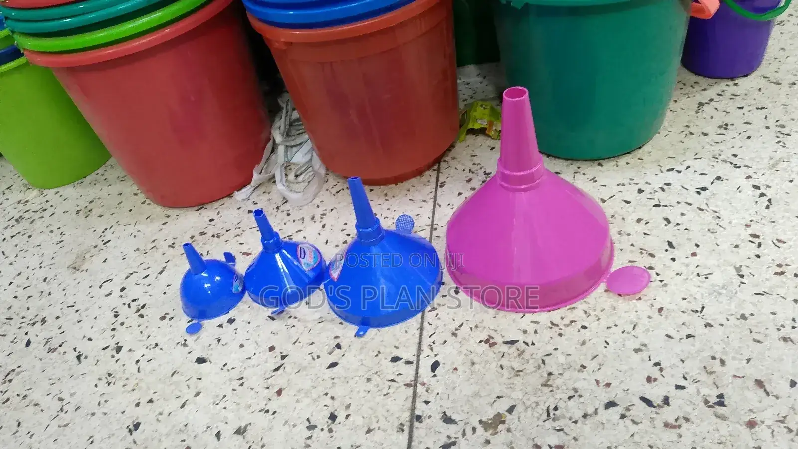 Plastic Funnel 4 Sizes Starting From Number 1-4