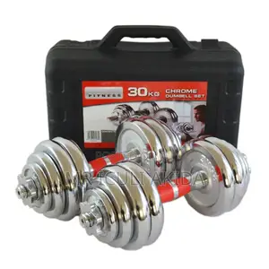 30kgs Chrome Gym Dumbbells Set