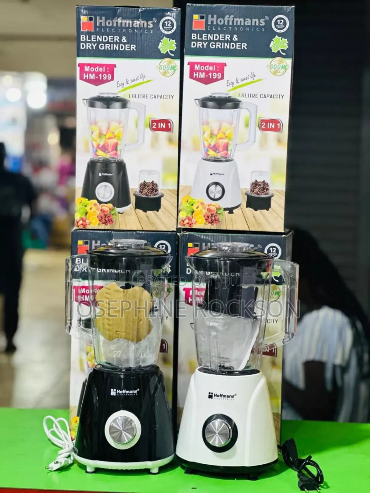 Hoffman Blender and Dry Grinder 1.6l