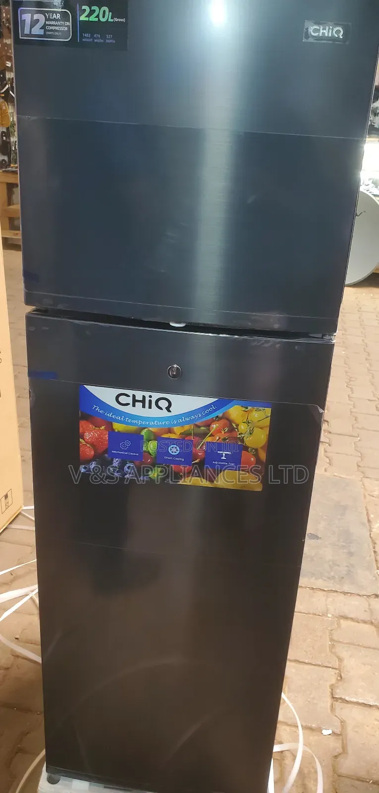 220l Chiq Double Door Fridge