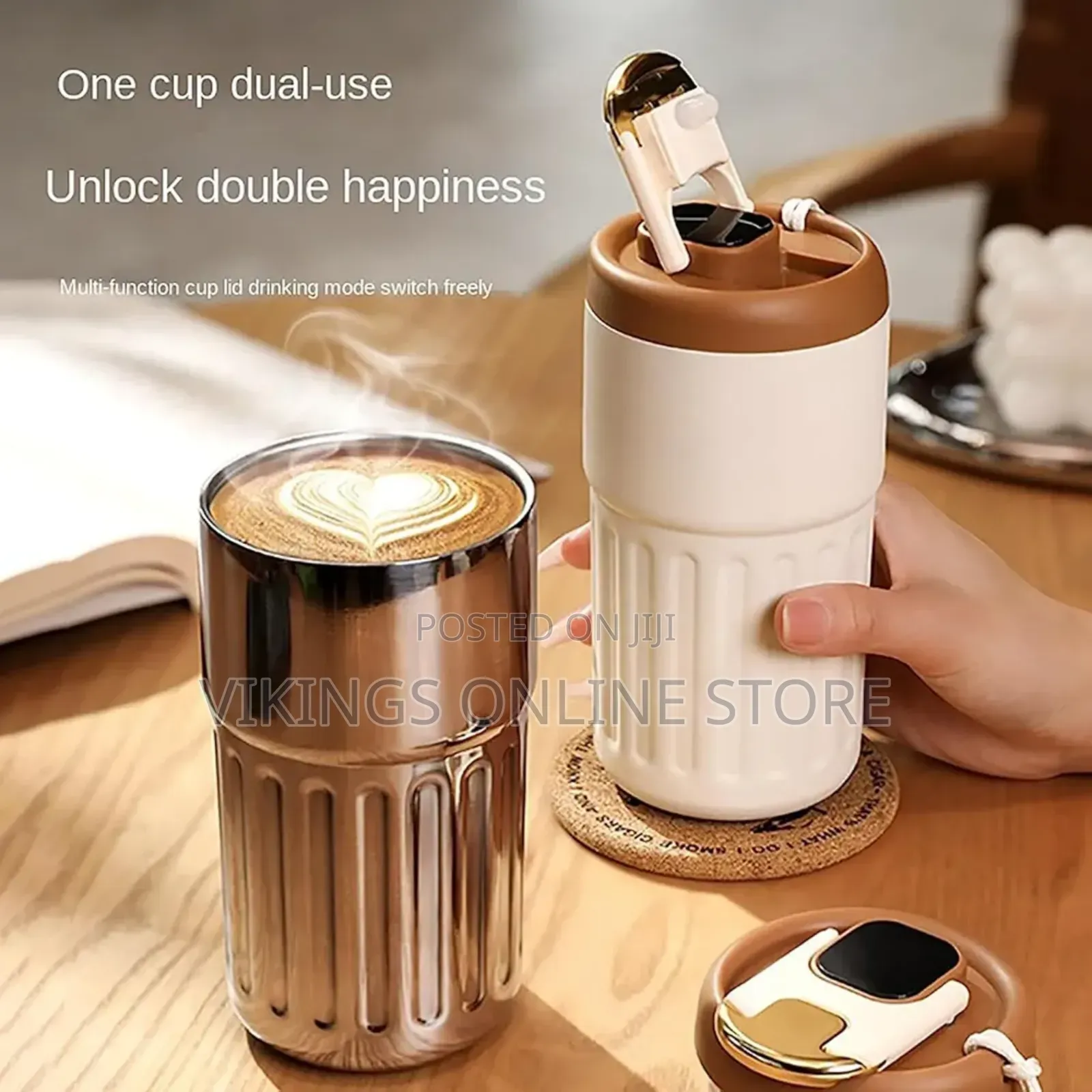 Botowi Smart Thermos Cup, 450ml Led Temperature Display,