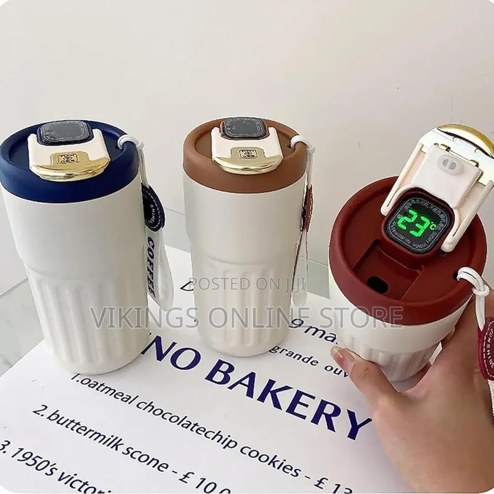 Botowi Smart Thermos Cup, 450ml Led Temperature Display,
