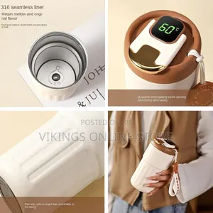 Botowi Smart Thermos Cup, 450ml Led Temperature Display,