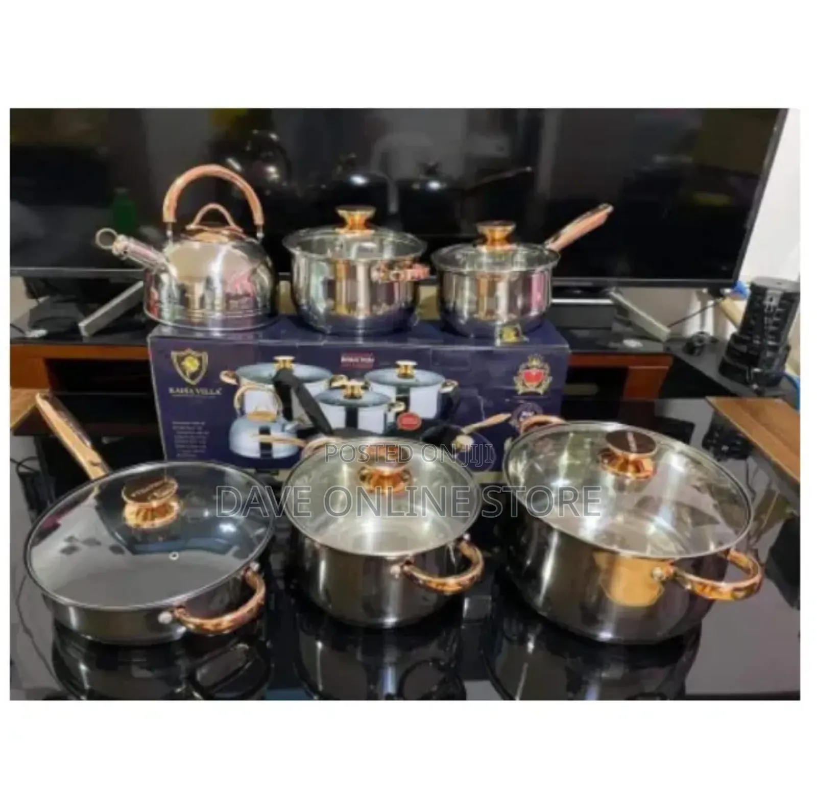 Kaisa Villa 12 Piece Stainless Steel Induction Cookware Set