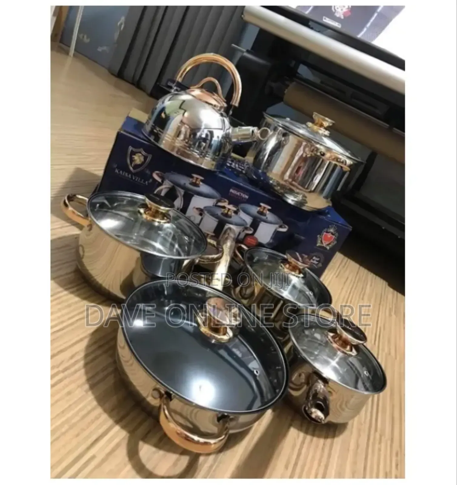 Kaisa Villa 12 Piece Stainless Steel Induction Cookware Set