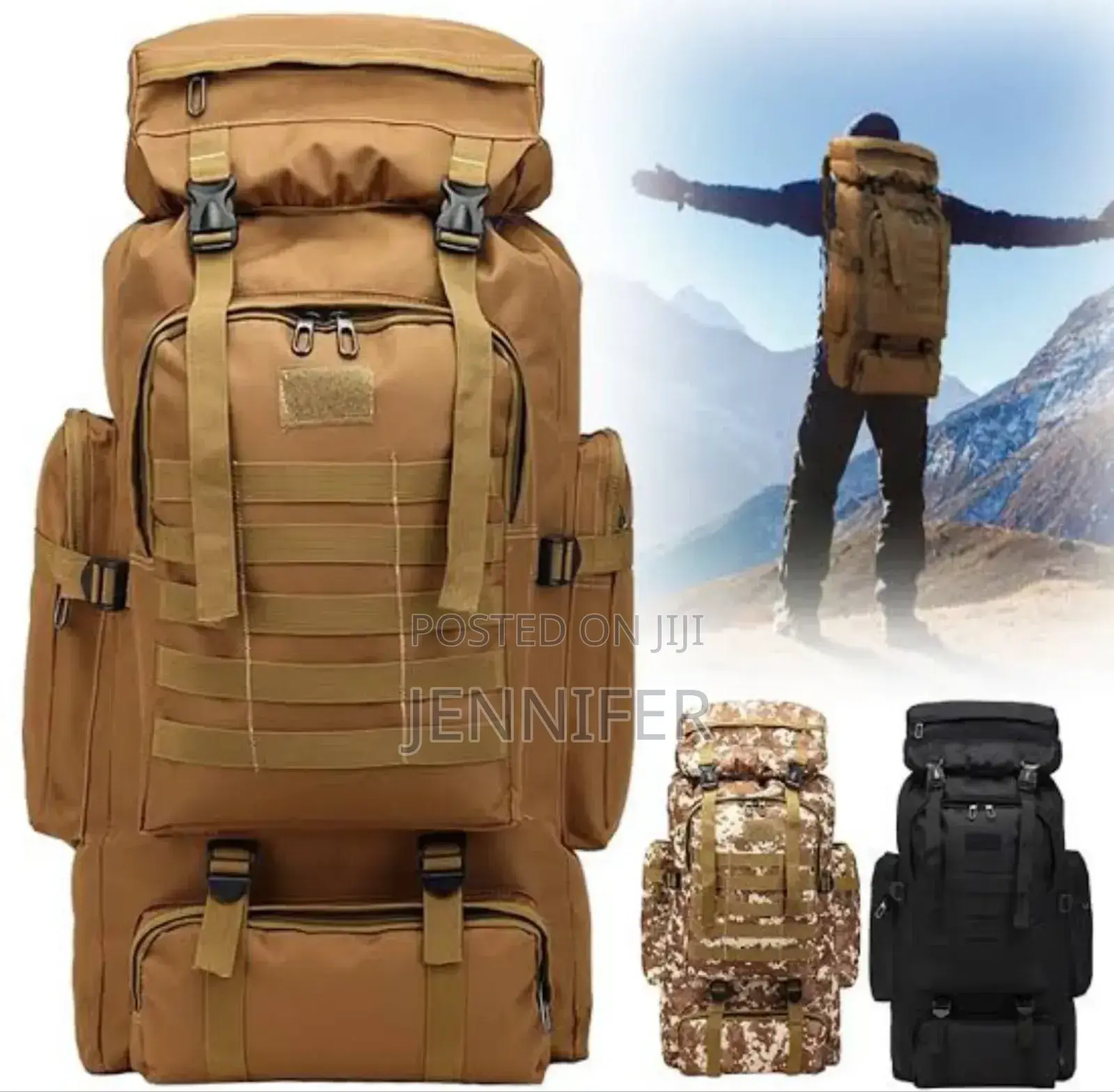 70 Litres Backpack Travel Bag