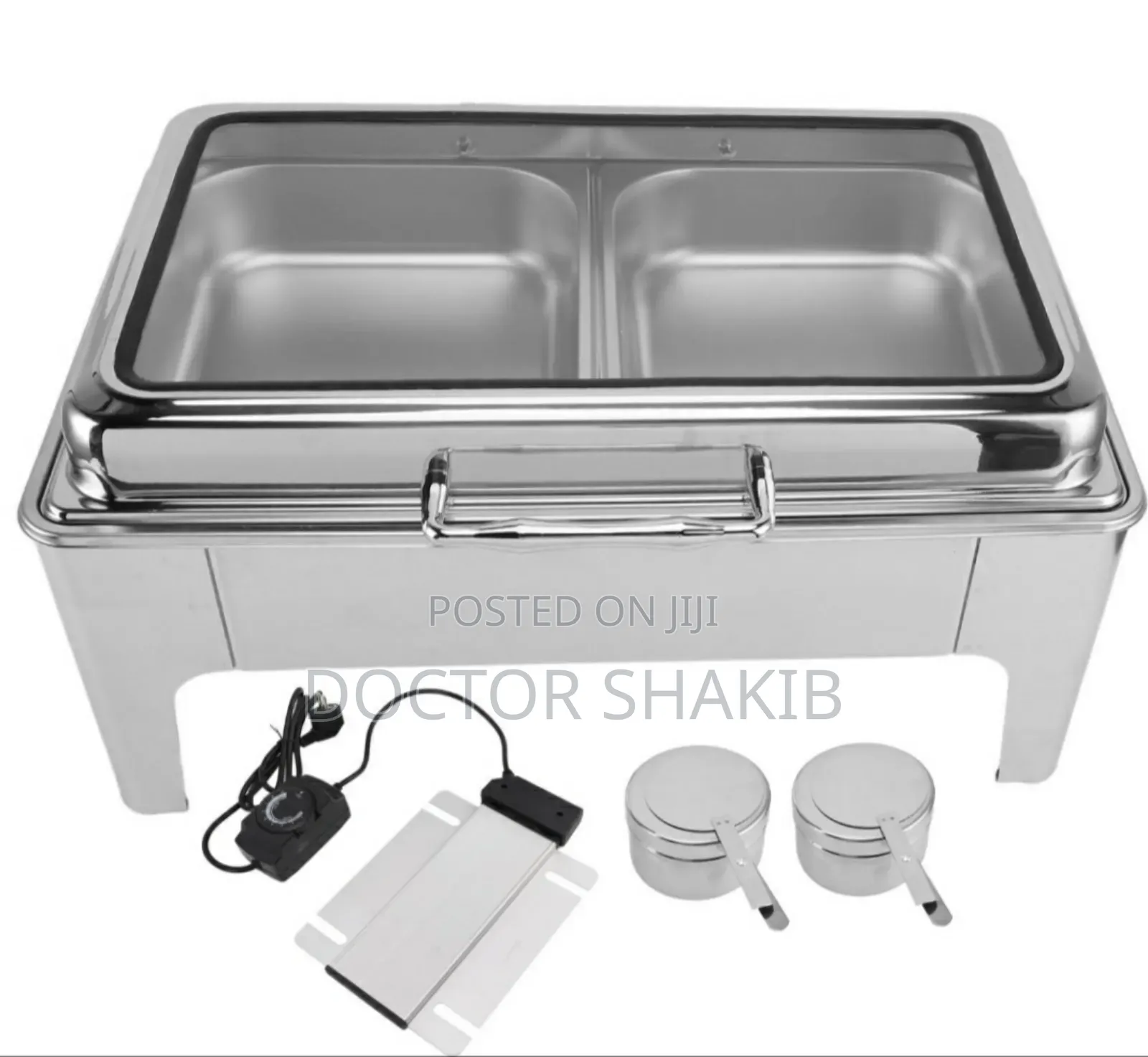 New Stainless Steel Electric Double Chaffing Dish