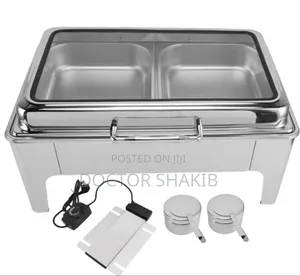 New Stainless Steel Electric Double Chaffing Dish