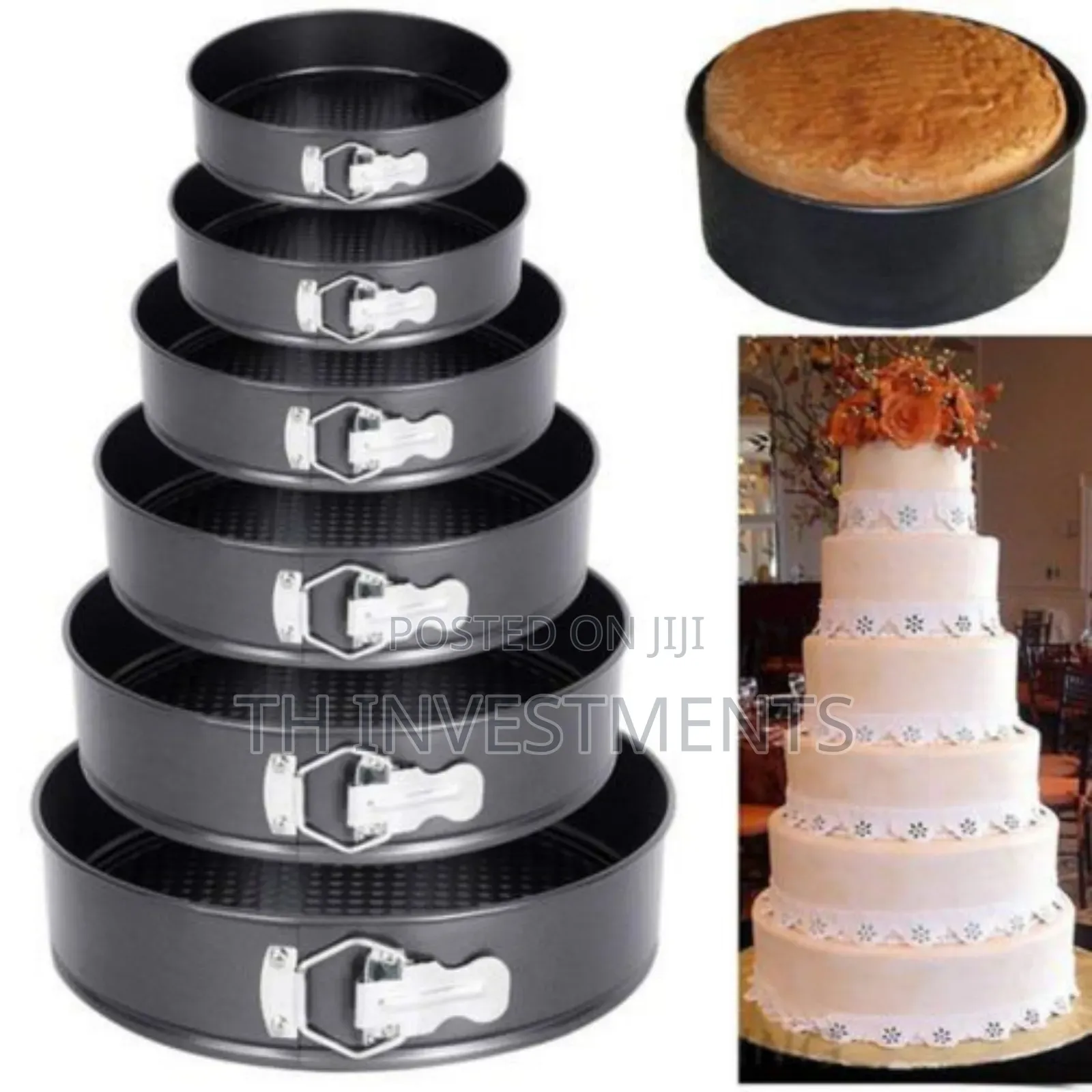6 Pieces of Non-Stick Cake Mould Pans - 