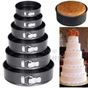 6 Pieces of Non-Stick Cake Mould Pans - 