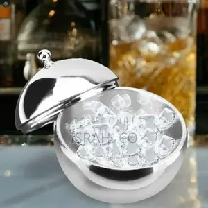 1l Portable Thickened Stainless Steel Ice Bucket