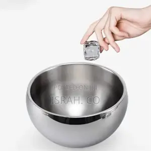 1l Portable Thickened Stainless Steel Ice Bucket