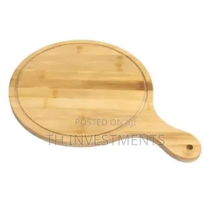 25cm Wooden Serving Pizza Platetray,Chopping Board,Brown