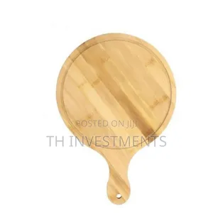 25cm Wooden Serving Pizza Platetray,Chopping Board,Brown