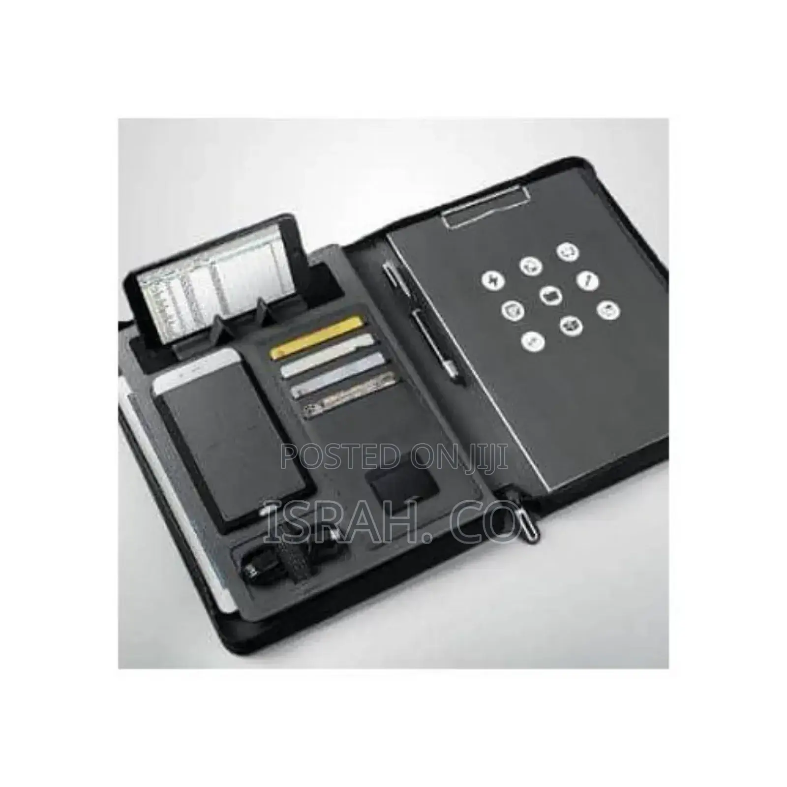 A4 Leather Document Portfoliofolder With Power Bank Gift Box