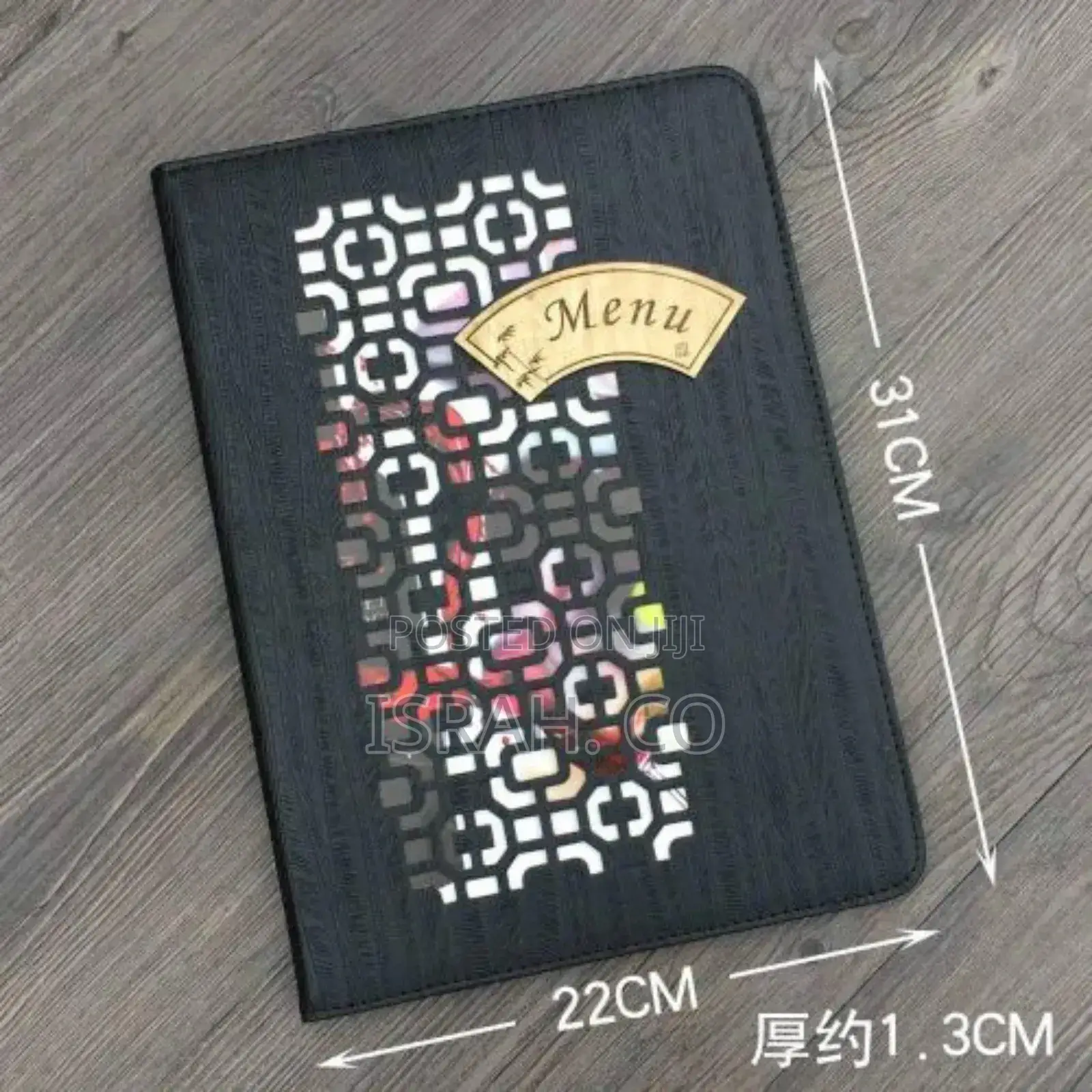 Loose Leaf Leather Menu Book Folder A4 Size, Vertical Insert