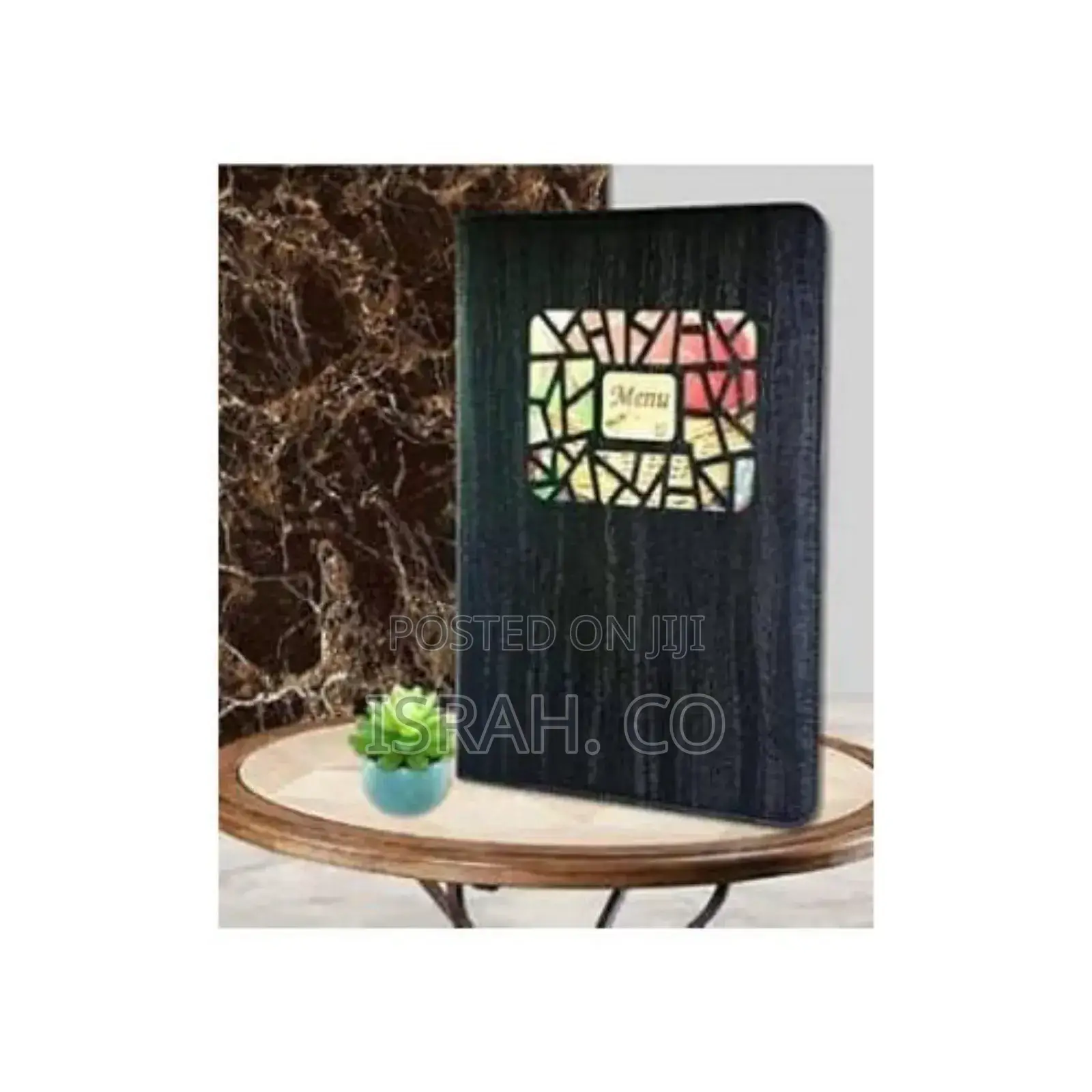 Loose Leaf Leather Menu Book Folder A4 Size, Vertical Insert