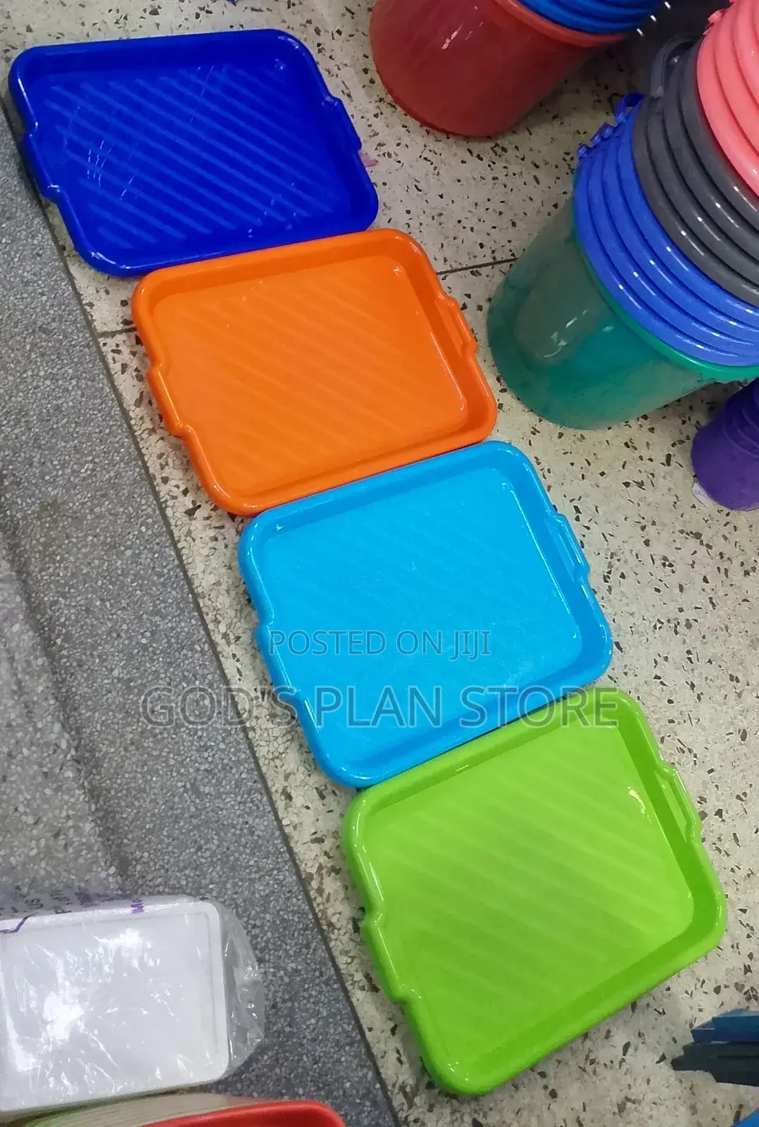 12pcs Plastic Serving Trays Plastic Serving Trays
