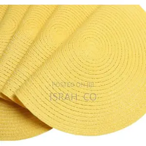 Set of 6,Braided 15 Inch Table Mats Heat Resistant Non-Slip
