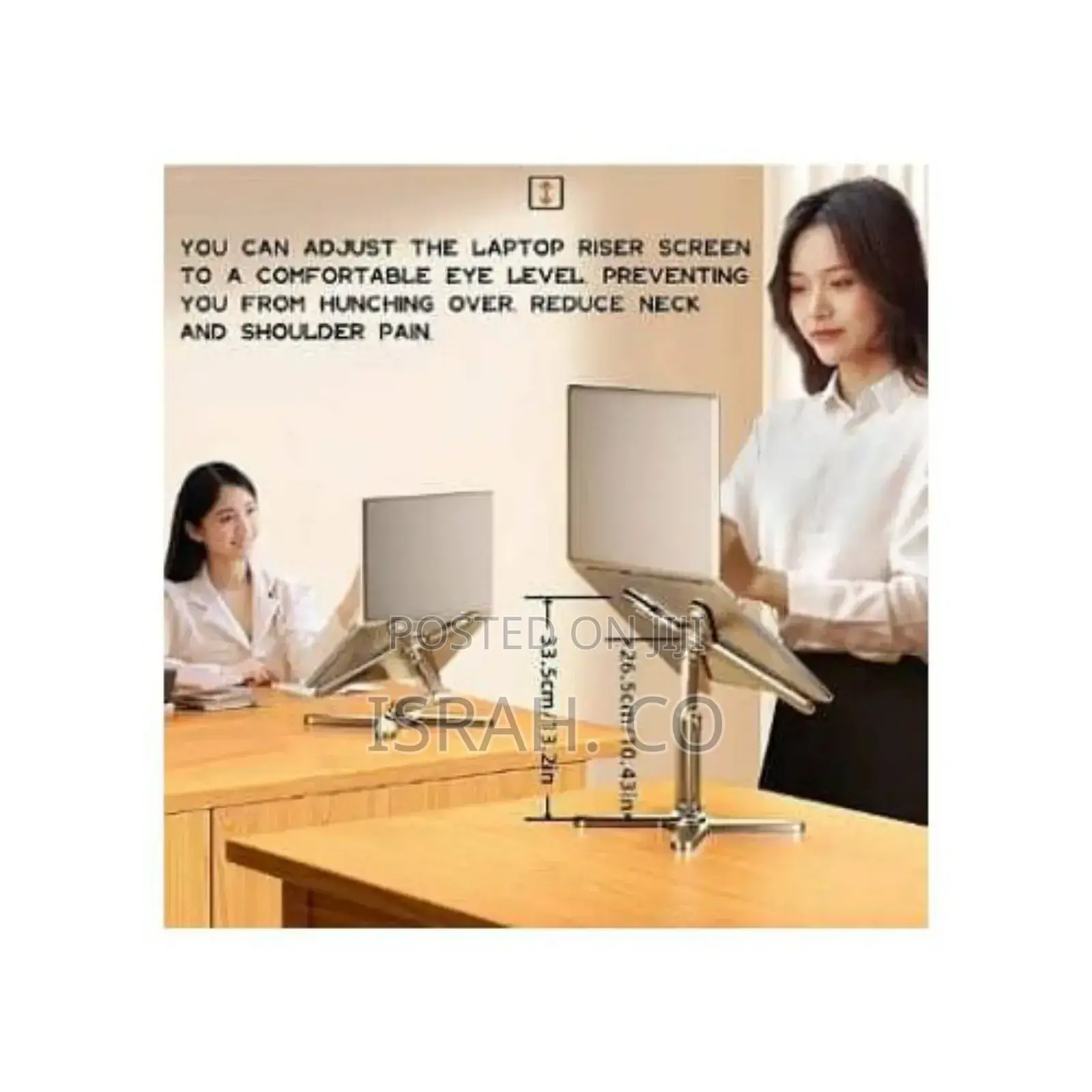 24thunder McHose Foldable X-Shaped Swivel Laptop Stand