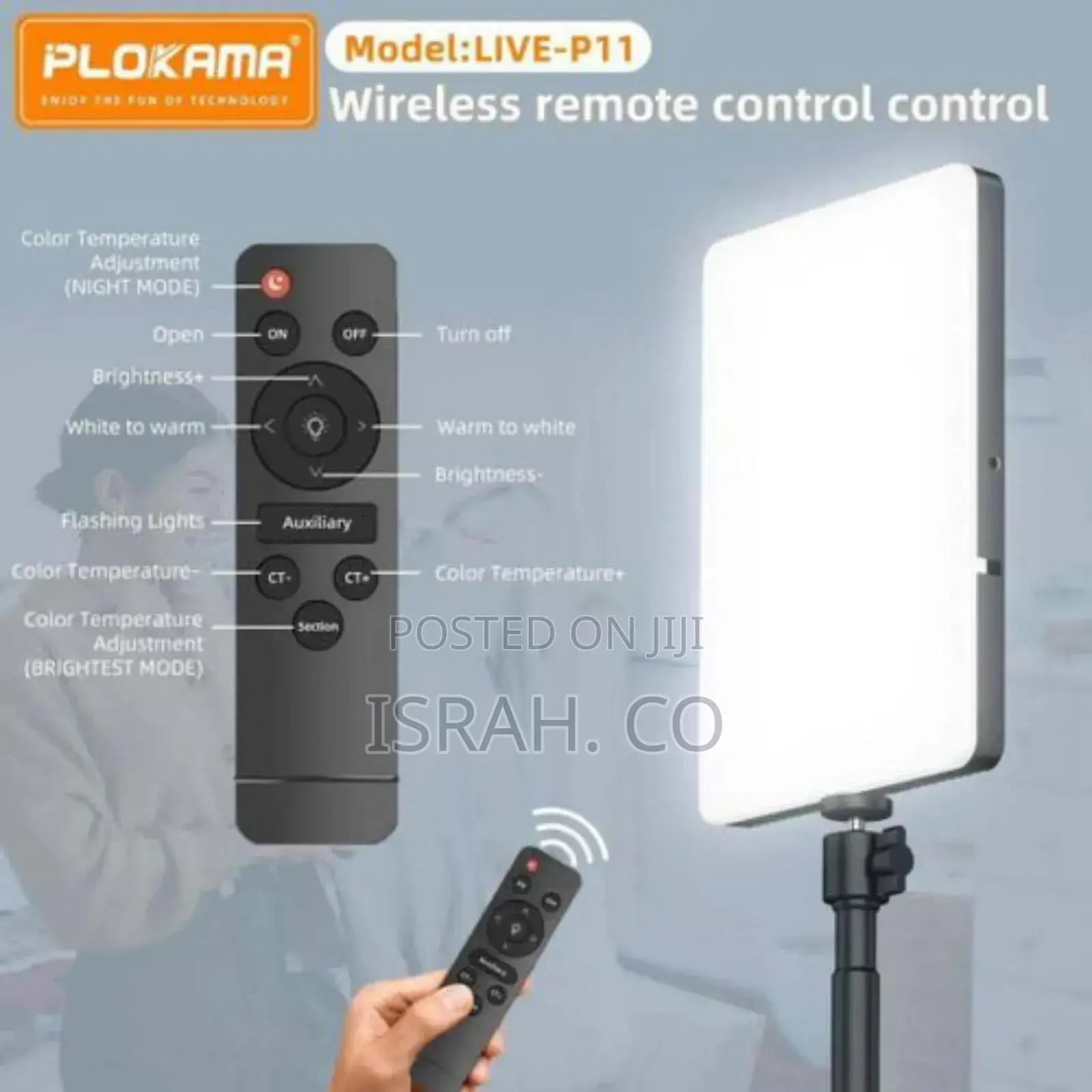 Plokama Live P11 Led Fill Light Panel Video Conference Light