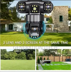 4g Wireless Camera With Three Rotating Lenses - Water Proof
