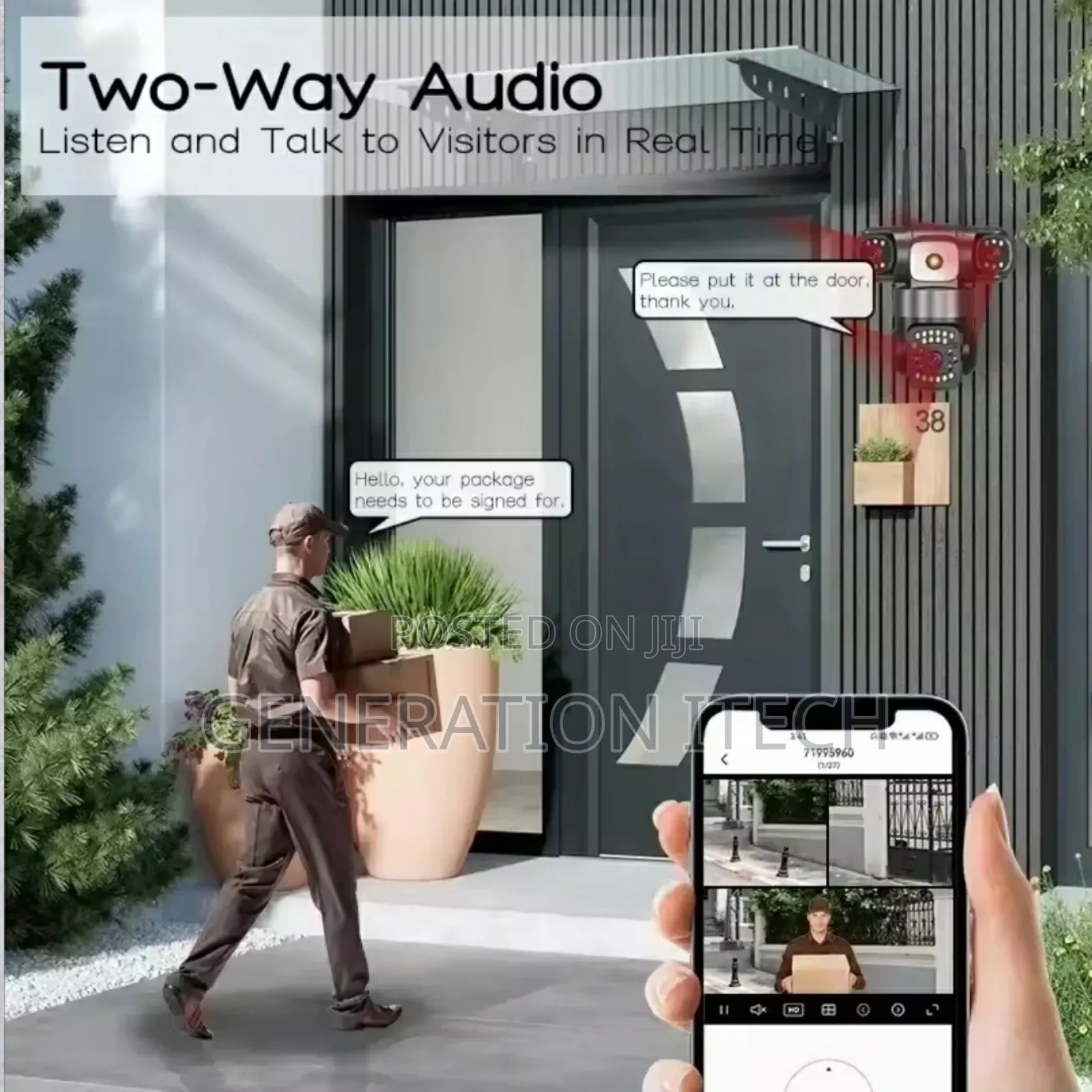 4g Wireless Camera With Three Rotating Lenses - Water Proof
