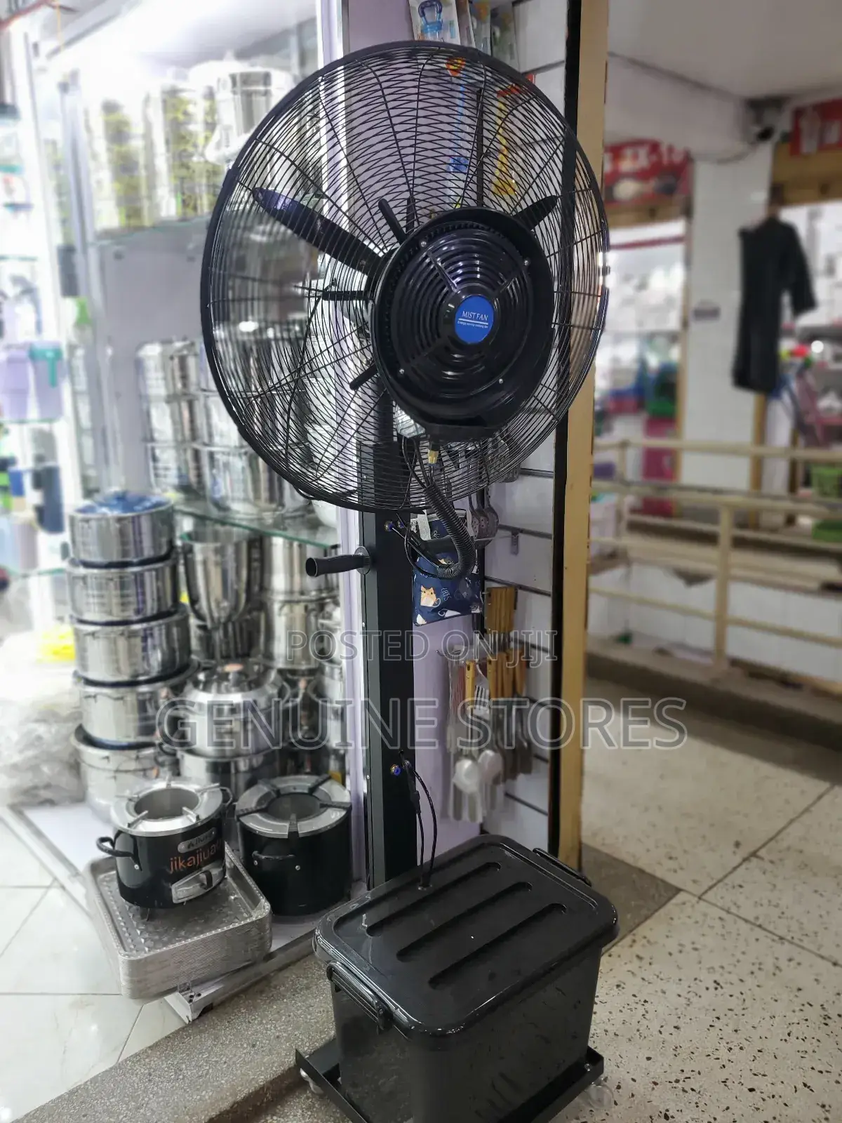 Industrial Black Mist Fan That Is Energy Saving.