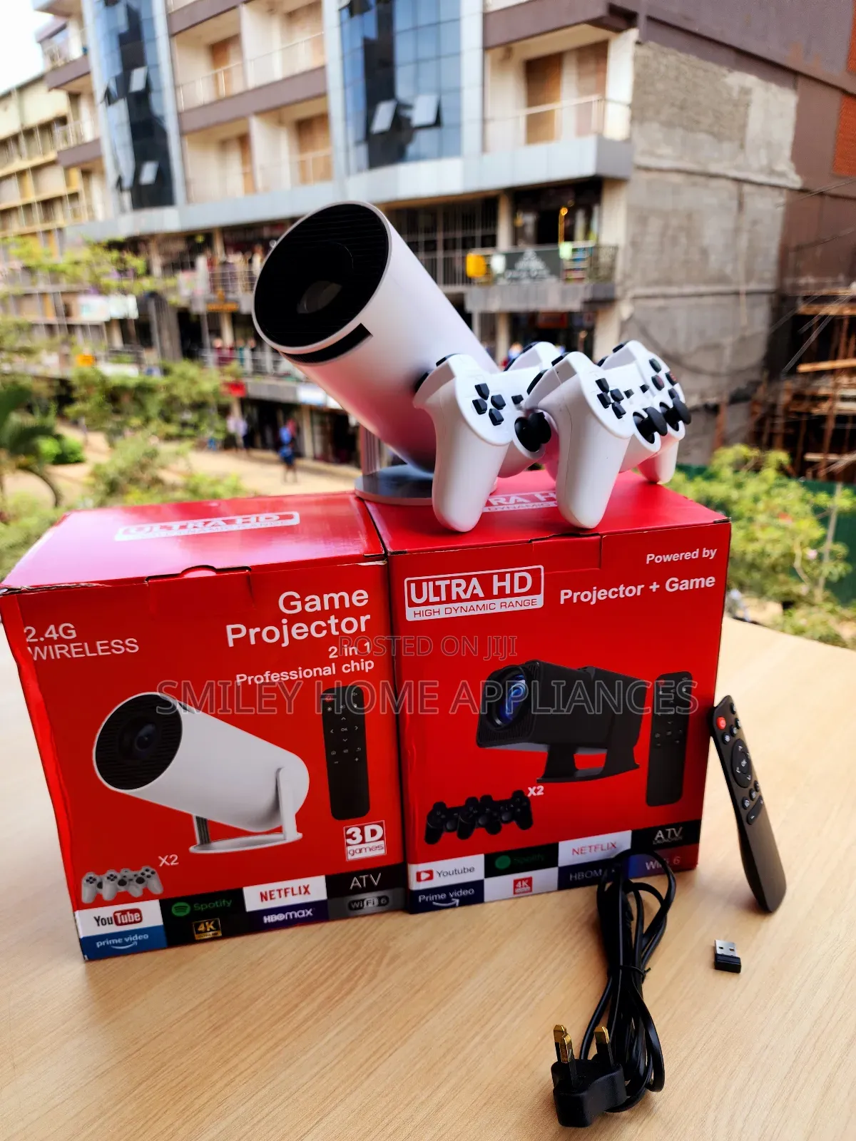 Ultra Hd Smart Game Projector With Two Wireless Controllers
