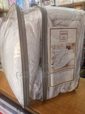 U.S.A Pure Cotton Duvet Cover Set. Extra Large. ( White)