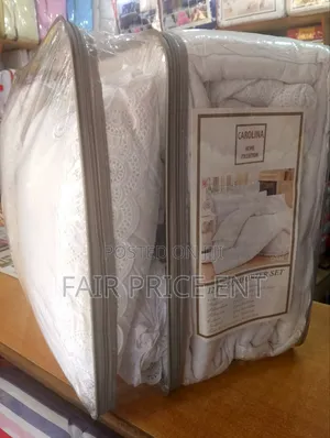 U.S.A Pure Cotton Duvet Cover Set. Extra Large. ( White)