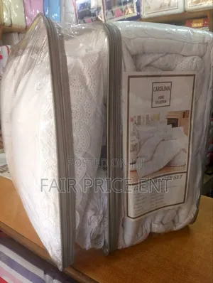U.S.A Pure Cotton Duvet Cover Set. Extra Large. ( White)